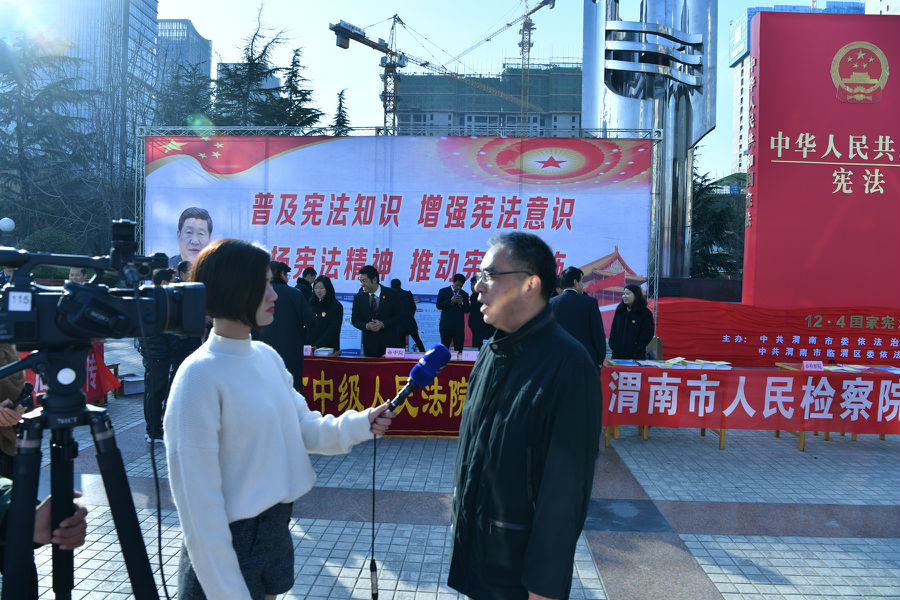 我委安延會(huì)秘書(shū)長(zhǎng)接受電視臺(tái)采訪